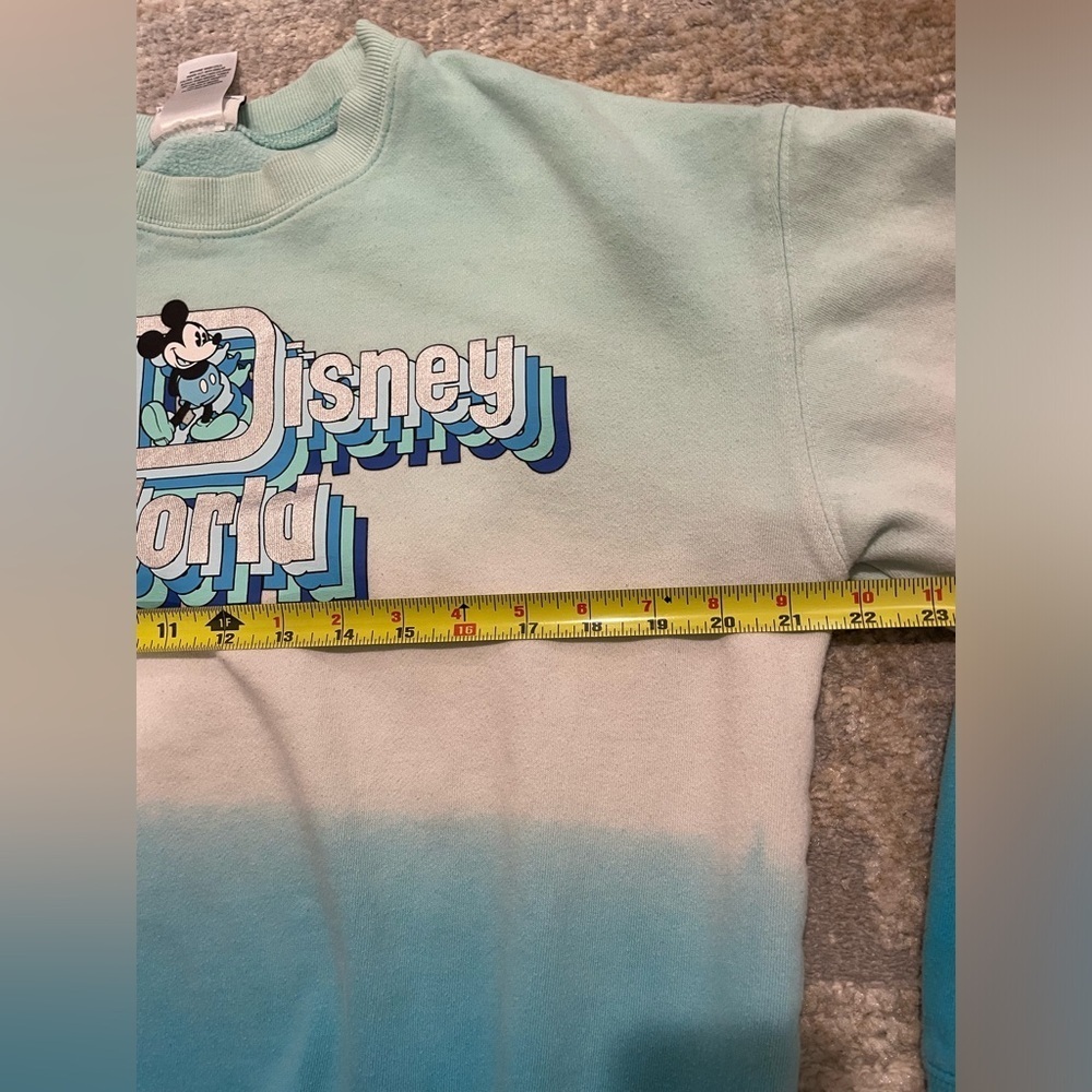 Mickey Mouse Ombré Pullover Crewneck Sweatshirt Walt Disney World Women’s Medium - Picture 6 of 7
